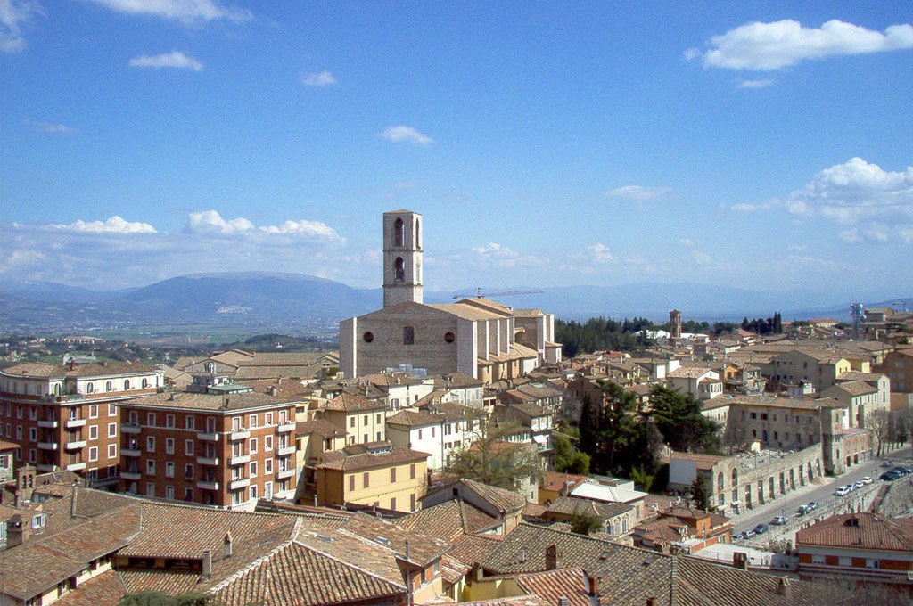 Panorama dai Giardini Carducci Perugia