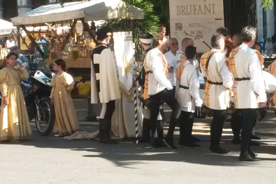 Figuranti del Rione Porta Sole Perugia