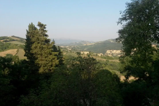 Panorama dal castello di Giomici